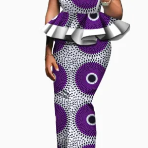 Ensemble Boubou Femme élégant avec jupe coordonnée