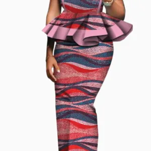 Boubou africain femme avec style chic et coloré