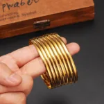 Charmant bracelet africain doré pour femme