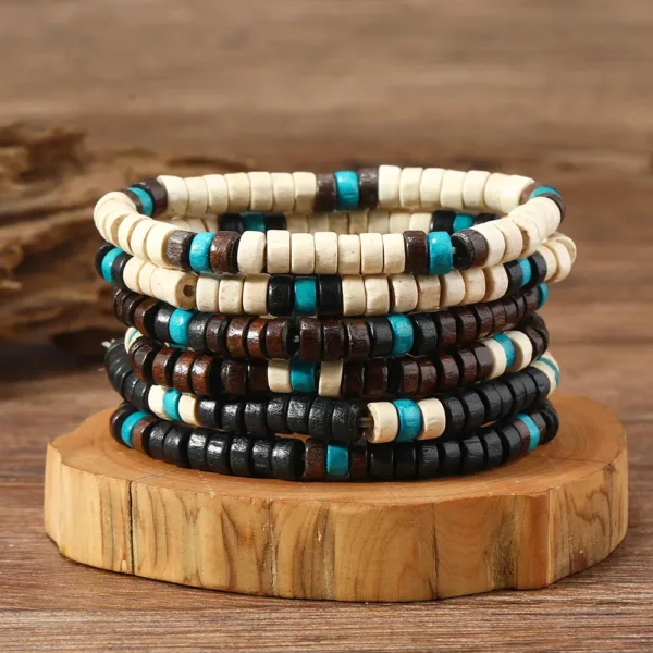Joli bracelet en perles, style africain, bijou unique