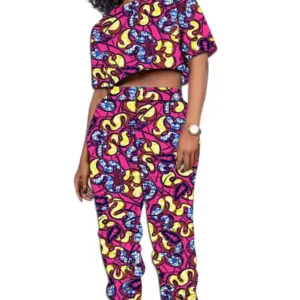 Ensemble Haut Court Femme Africaine