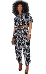 Haut court africain pour femme en tissu coloré