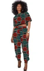 Haut et bas assortis, design africain féminin