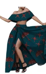 Ensemble Chic Pagne Africain Femme