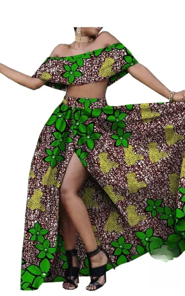 Ensemble Stylé Femme en Pagne