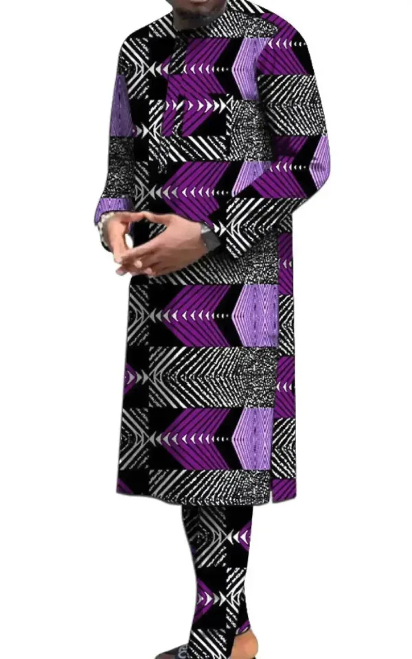 Costume africain long pour homme