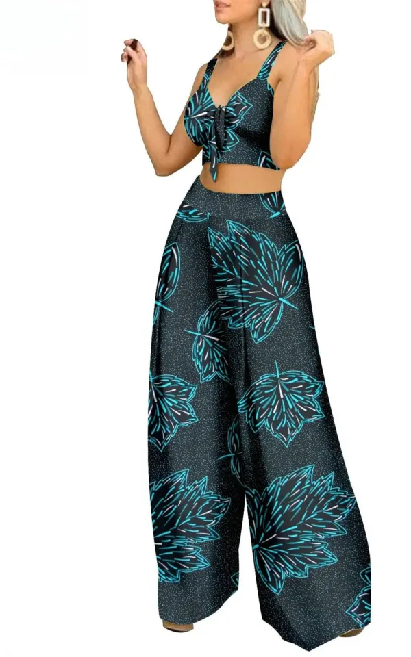 Pantalon africain femme avec motifs colorés