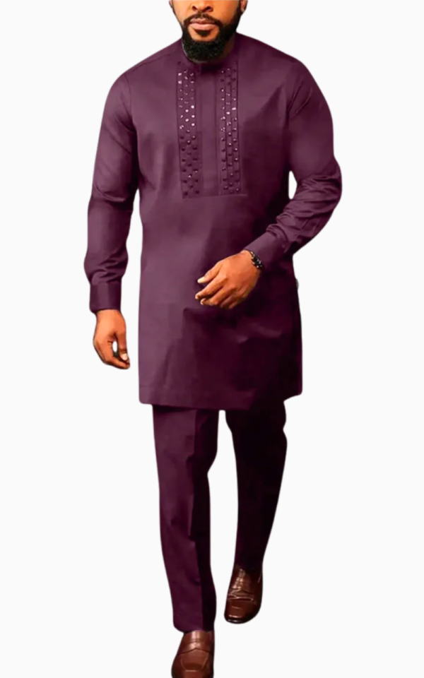 ensemble-pantalon-en-pagne-africain-homme-1 Ensemble Pantalon Pagne Africain Homme