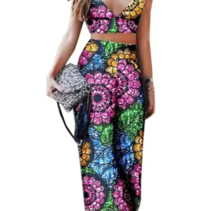 Ensemble Pantalon Pagne Africain Femme
