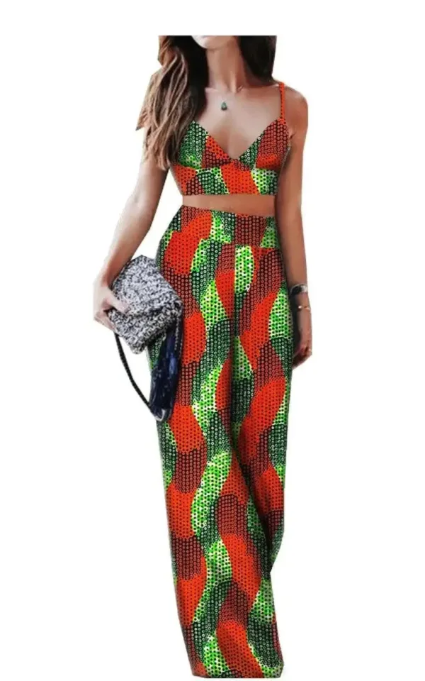 Ensemble Coloré en Pagne pour Femme