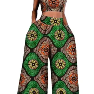 Ensemble Pantalon Femme Pagne Africain