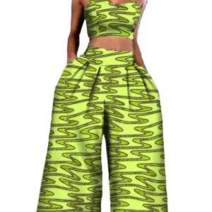 Tenue contemporaine en pagne pour femmes