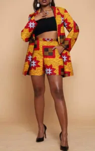 Pantalon Femme en Tissu Africain