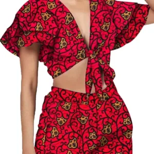 Ensemble Short Africain Femme