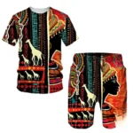 Ensemble T-Shirt Africain Homme