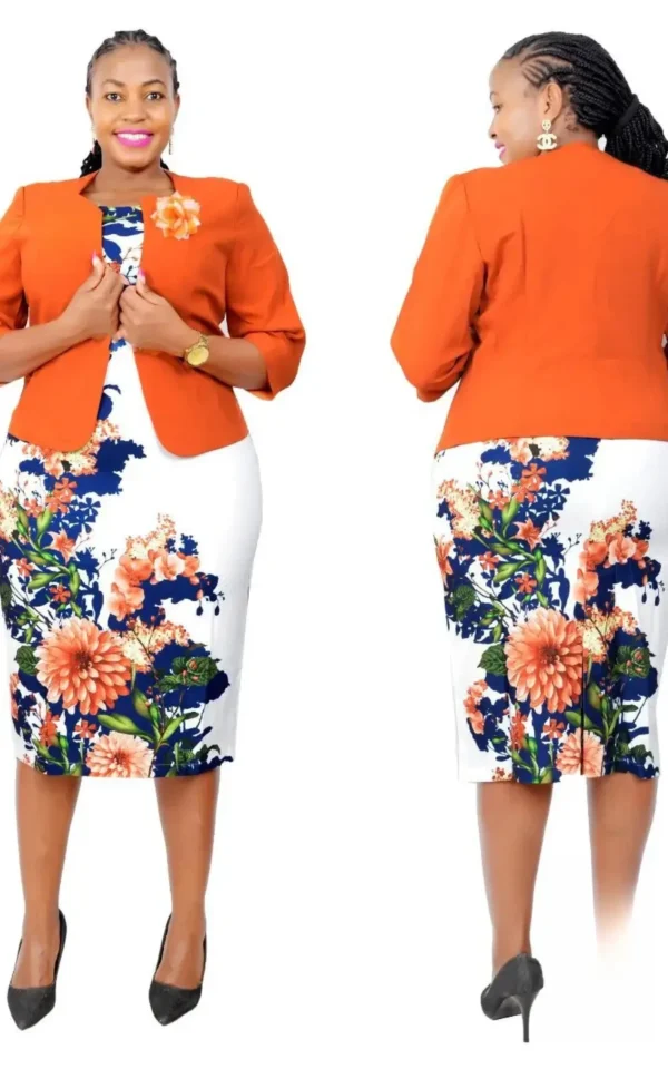 Ensemble Africain Femme avec Design Floral