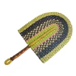 Éventail Bolga, pièce artisanale authentique