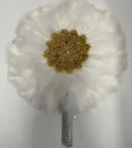 Éventail en plume, parfait pour les événements d'été