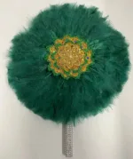 Design original d'éventail africain en plume