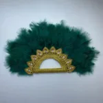 Éventail mariage africain avec motifs culturels