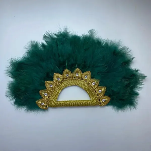 Éventail mariage africain avec motifs culturels