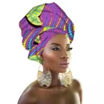 Foulard traditionnel africain pour coiffure