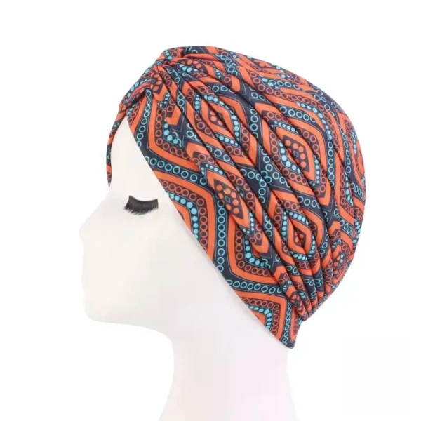 Foulard Africain Wax coloré et stylé - vue 4