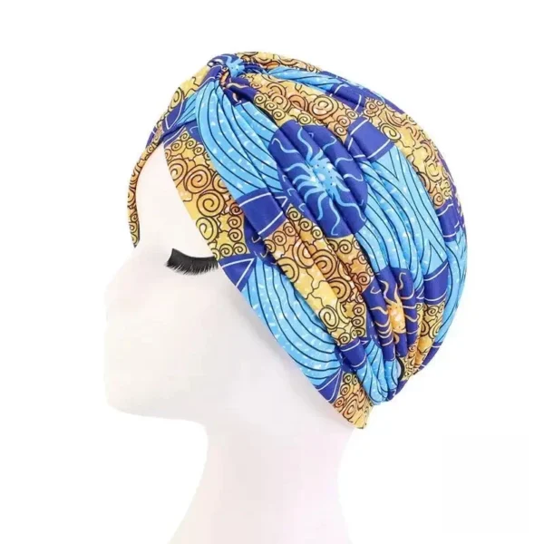 Foulard wax avec design culturel africain