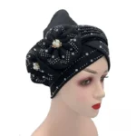 Foulard cheveux avec motifs culturels africains