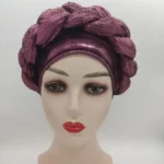 Foulard Cheveux Africain élégant et coloré - vue 3