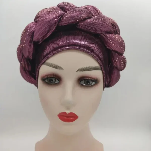 Foulard Cheveux Africain élégant et coloré - vue 3