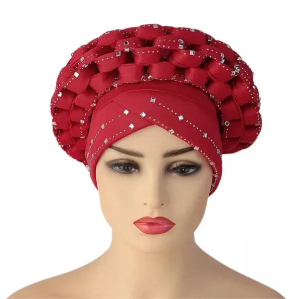 Foulard Cheveux Africain élégant et coloré - vue 7