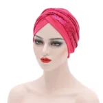 Turban coloré inspiré de l'art africain