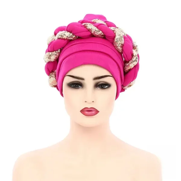 Turban et foulard en tissu africain