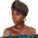 Foulard Femme Africaine coloré