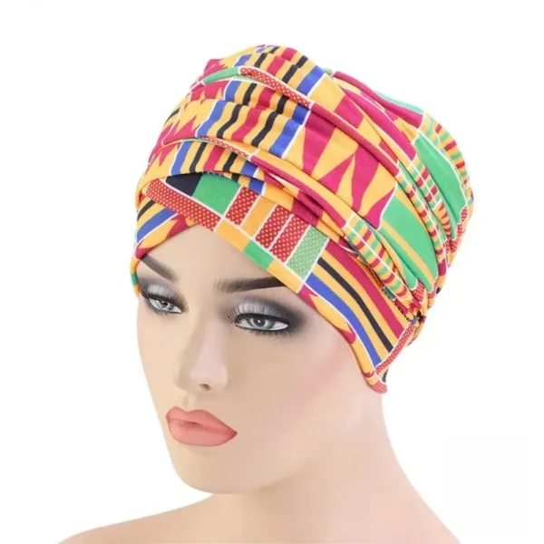 Foulard femme au motif africain coloré