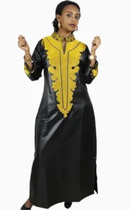 Boubou élégant pour femmes, motif bazin unique