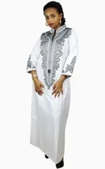 Boubou femme en bazin, coupe ample et confortable