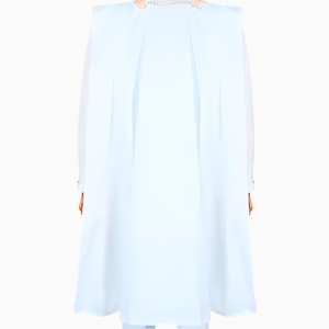 Boubou Africain Homme en bazin blanc, style traditionnel