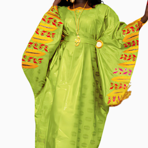 Boubou Bazin Riche Femme avec Ceinture élégante
