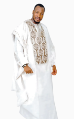 Boubou Blanc Homme élégant et traditionnel