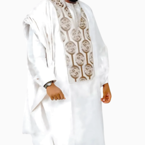 Boubou Blanc Homme élégant et traditionnel