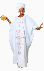 Grand boubou blanc pour femme