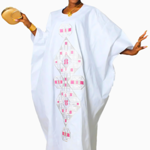Grand boubou blanc pour femme