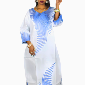 Boubou africain pour femme, vêtement ample et confortable, motifs variés