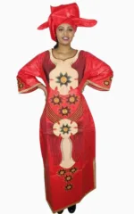 Grand Boubou Femme Africaine élégante et colorée