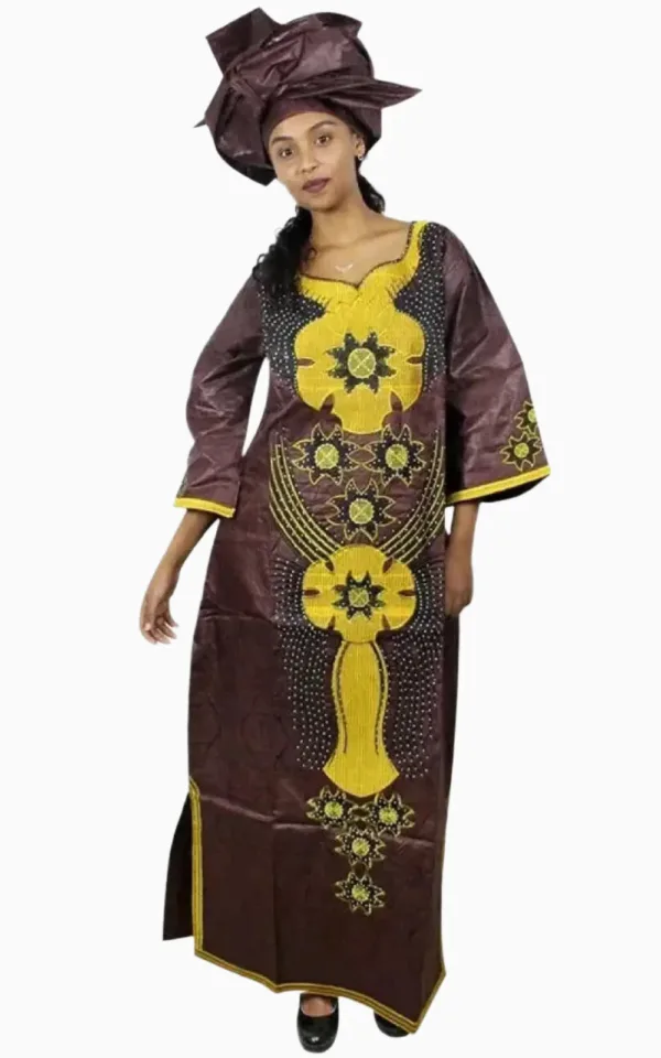 Vêtement ample pour femmes, boubou africain chic