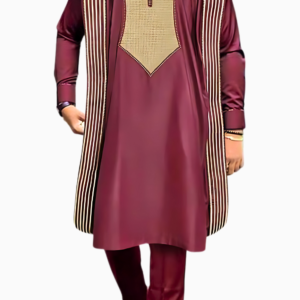 Grand Boubou Homme traditionnel africain en tissu coloré