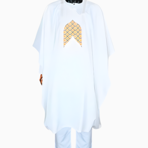 Boubou africain homme en couleur blanche traditionnelle
