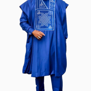 Grand boubou malien homme en tissu traditionnel africain